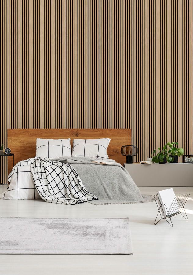 Akustikpaneel 240x60cm TEAK