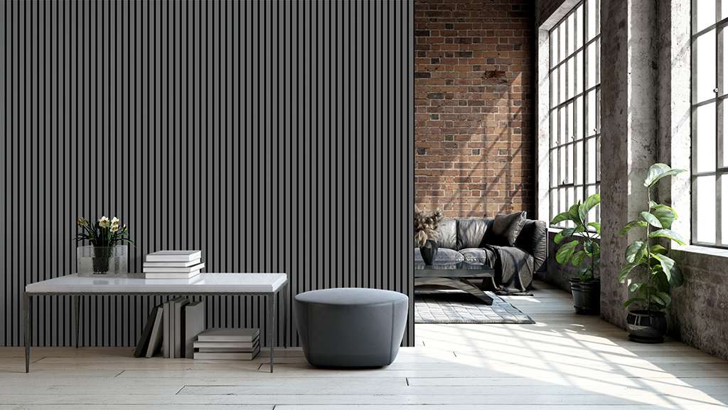Akustikpaneel 260x60cm ANTHRAZIT